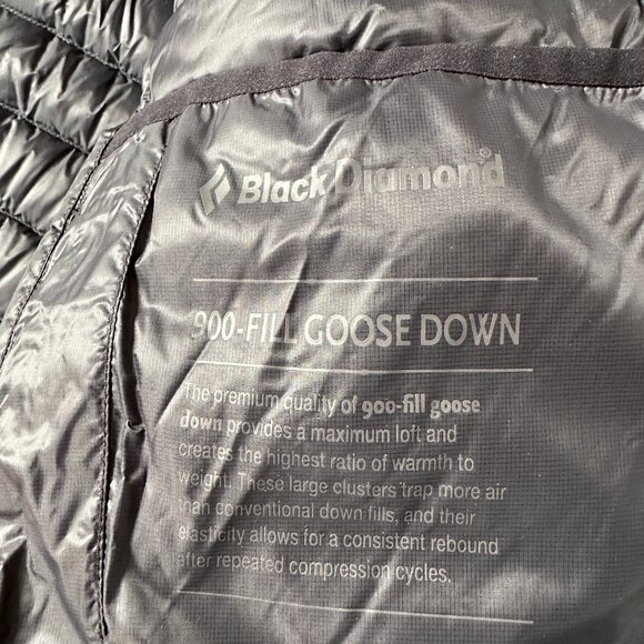 Black Diamond 900-Fill Goose Down Hoody - M's Medium, Black - Picture 8 of 9